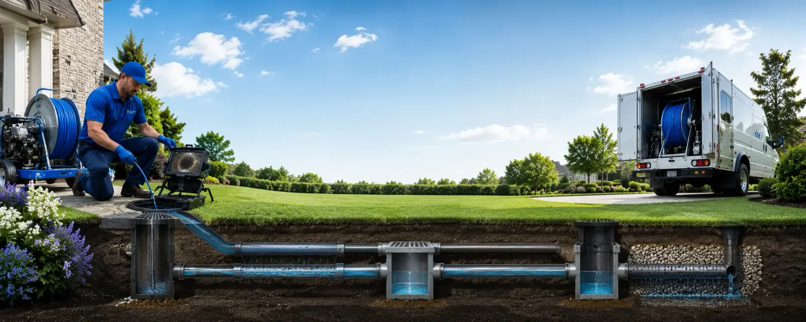 Outdoor drain cleaning information for Needham Heights, MA